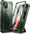 Etui pancerne do iPhone 13 / 14, Dexnor Full Body, zielone