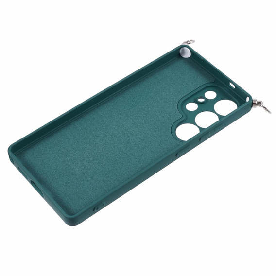 Etui  do Samsung Galaxy S25 Ultra z paskiem na ramię– ciemnozielone