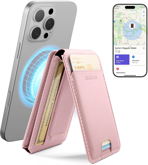 Magnetyczny portfel z funkcją lokalizacji, NFC i podstawką do iPhone 16 Pro