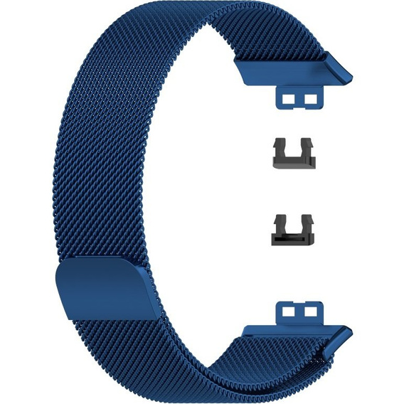 Pasek Bransoleta Milanese do Huawei Watch Fit, Granatowy