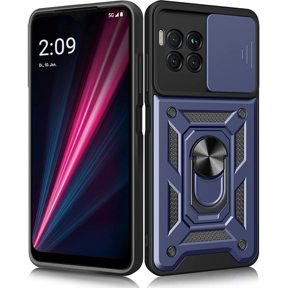 Etui pancerne do T Phone 2 Pro 5G, CamShield Slide, granatowe