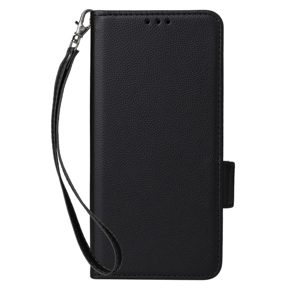 Etui do HTC U24 Pro 5G, Wallet Litchi Leather, czarne