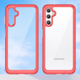 Etui do Samsung Galaxy A14 4G/5G, Fusion Hybrid, przezroczyste / czerwone