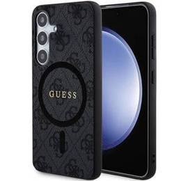 Etui GUESS do Samsung Galaxy S25, 4G Ring Classic Logo, szare