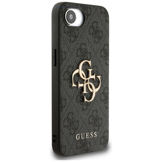 Etui GUESS do iPhone 16E, 4G Big Metal Logo, czarne