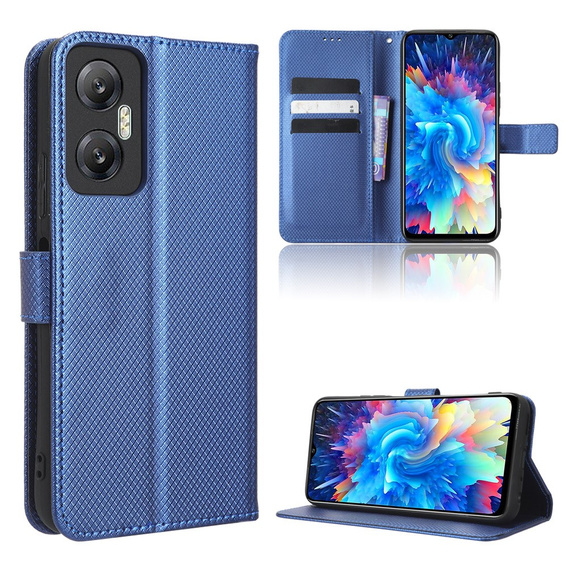 Etui z klapką do Infinix Hot 20 5G, Wallet Smart Magnet Case, niebieskie