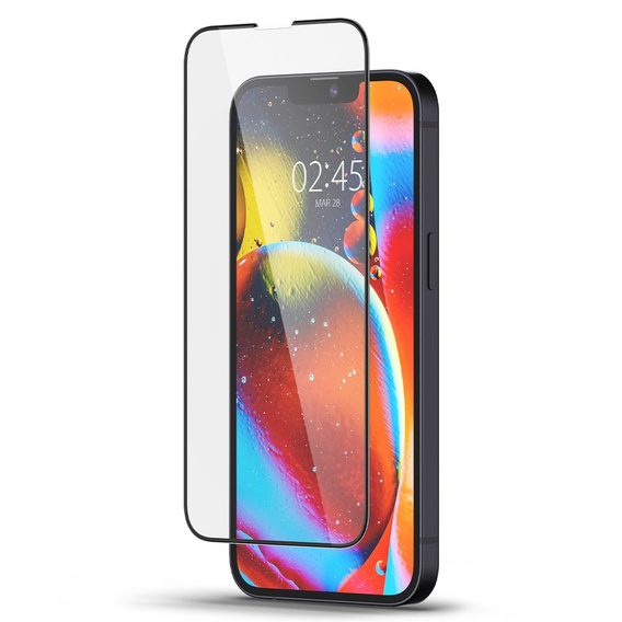 Spigen Glass TR Slim FC Szkło Hartowane do iPhone 16E / 13 / 13 Pro / 14, Black