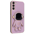 Etui do Samsung Galaxy S21, Astronaut, fioletowe