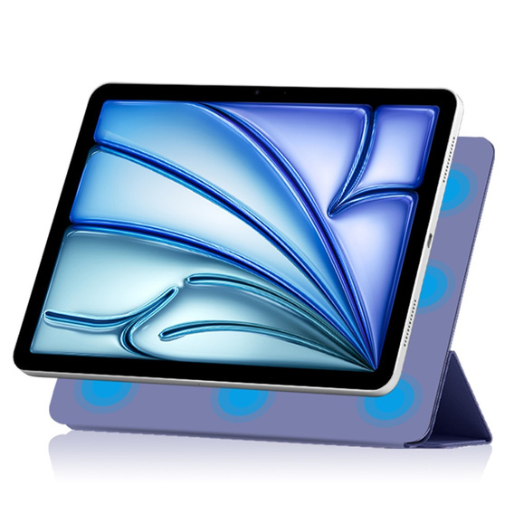 Etui do iPad Air 11" 2025/2024 (7/6 gen.), Magnetic smartcase, fioletowe
