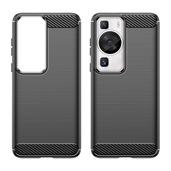 Etui do Huawei P60 / P60 Pro, Karbon, czarne