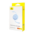 Zwijany kabel Baseus Free2Draw Mini USB-C 100W – niebieski