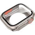 Zestaw Pasek Nylonowy + Etui 2w1 do Apple Watch 7/8/9 45mm, Pomarańczowy