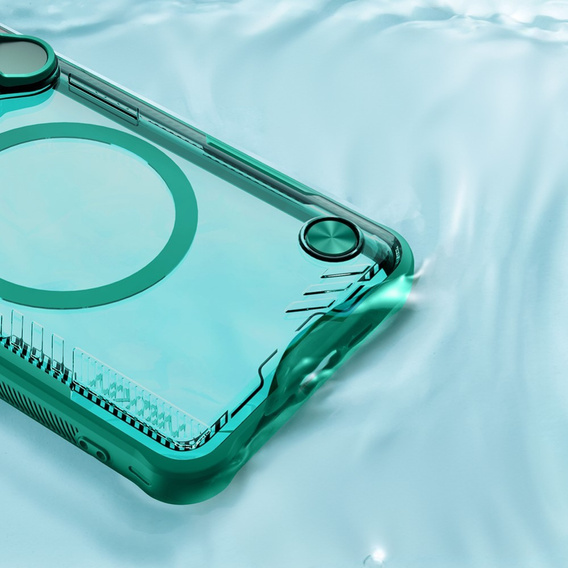 Etui do Xiaomi 15 Ultra, pancerne Nillkin, Icelade Prop, do Magsafe, zielone