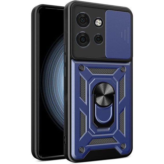Etui pancerne do Motorola Edge 50 Neo / Motorola ThinkPhone 25, CamShield Slide, niebieskie