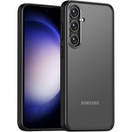 Etui do Samsung Galaxy S24+ Plus, Fusion Hybrid, z ochroną aparatu, przezroczyste / czarne