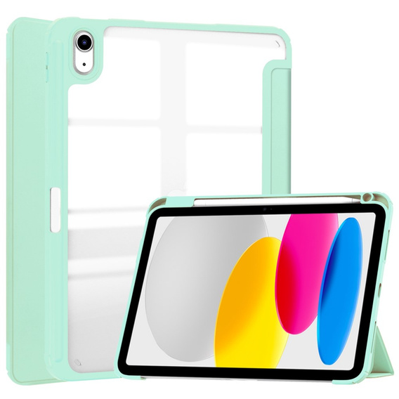 Etui do iPad 11" 2025 A16 (11 gen.) / iPad 10.9" 2022 (10 gen.), Smartcase Hybrid, z miejscem na rysik, zielone