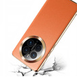 Etui skórzane do Huawei Mate 50 Pro, Obudowa Leather Hybrid Case, Pomarańczowe