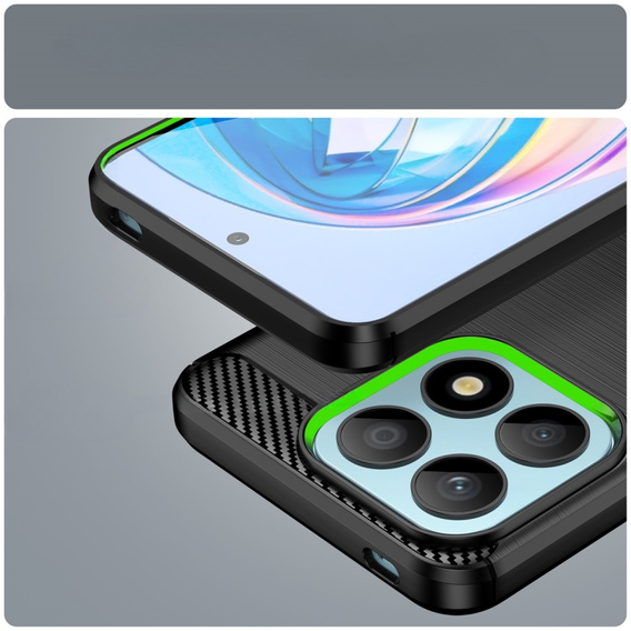 Etui do Honor X8a 5G, Karbon, czarne