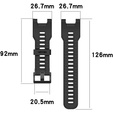 Pasek Silikonowy do Amazfit T-Rex/T-Rex PRO, Czarny