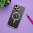 Etui do iPhone 16 Pro, Electro MagSafe, fioletowe + Szkło na ekran