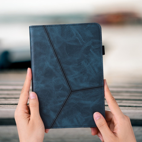 Etui do Samsung Galaxy Tab A9+, Classic, z miejscem na rysik, niebieskie