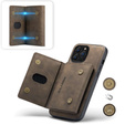 Etui do iPhone 14 Pro Max, DG.MING 2in1, kawowe