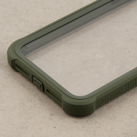 Etui do iPhone 11, Dexnor Full Body Rugged, przezroczyste / zielone