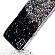 Etui do iPhone X/XS, Glittery, czarne