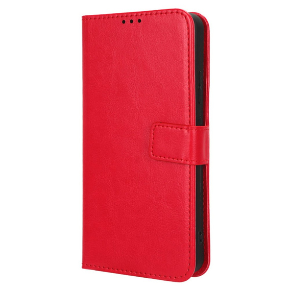 Etui z klapką do Infinix Smart 7 HD 4G, Crazy Horse Wallet, czerwone