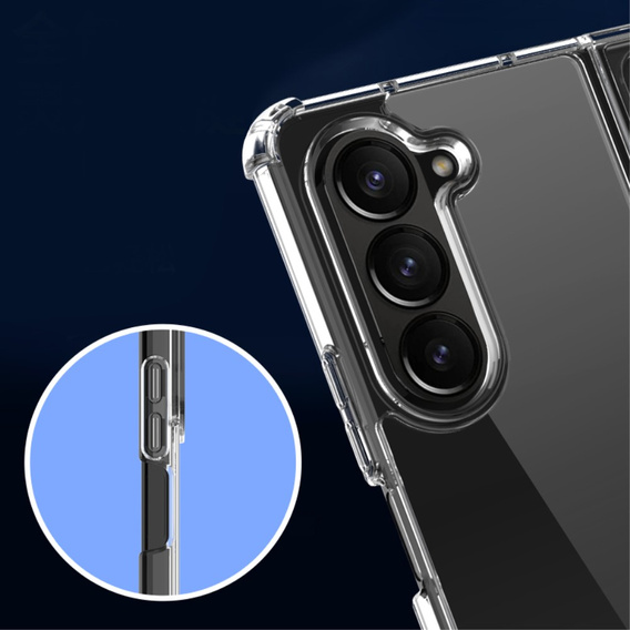 Etui do Samsung Galaxy Z Fold5 5G, Dropproof, Przezroczyste