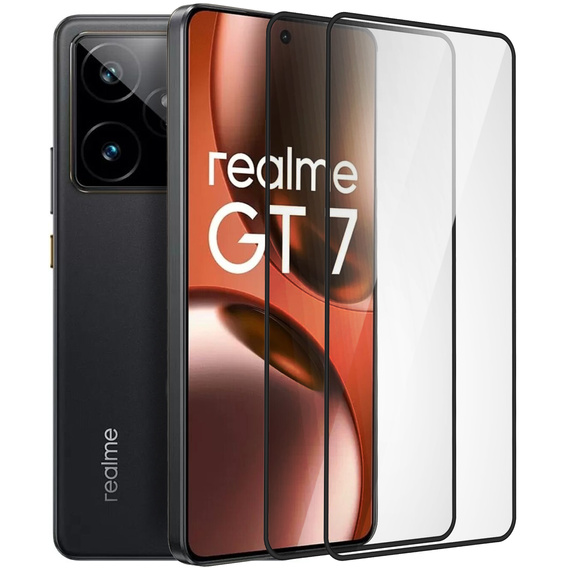 2x Szkło Hartowane ERBORD 3D do Realme GT 7 / 7T – ochrona całego ekranu