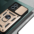 Etui pancerne do Xiaomi Redmi Note 12 4G, CamShield Slide, złote
