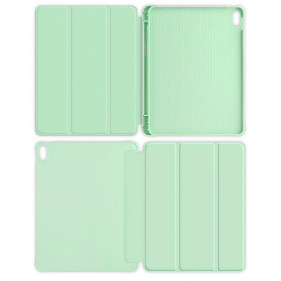 Etui do iPad 11" 2025 A16 (11 gen.) / iPad 10.9" 2022 (10 gen.), Smart Pencil, z miejscem na rysik, zielone