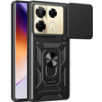 Etui pancerne do Infinix Note 40 Pro, CamShield Slide, czarne