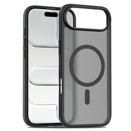 Etui Matt Case do iPhone 17 Air, do MagSafe, półprzezroczyste czarne