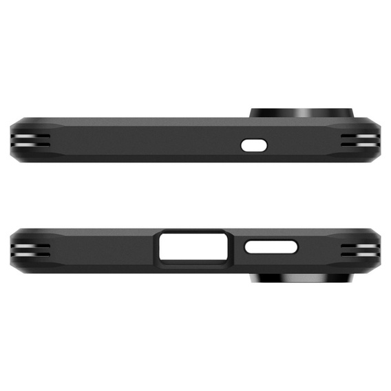 Etui Spigen do Samsung Galaxy S25 Edge, Tough Armor MagSafe, czarne + Szkło Hartowane 9H
