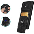 Etui pancerne do Motorola Edge 30 Neo 5G, Camera Slide Card Slot, czarne