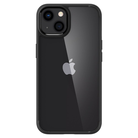 Etui Spigen do iPhone 13, Ultra Hybrid, matowe czarne + szkło