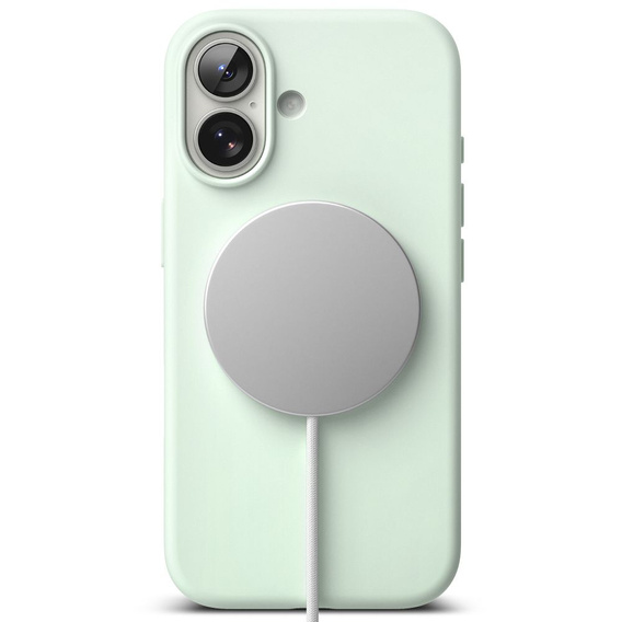 Etui Ringke do iPhone 17, Silicone MagSafe, Soft Mint