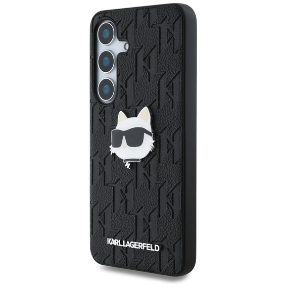 Etui Karl Lagerfeld do Samsung Galaxy S25 Ultra, Leather Monogram Choupette, czarne