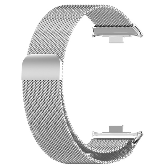 Pasek Bransoleta Milanese do Xiaomi Redmi Watch 4 / Xiaomi Smart Band 8 Pro / Xiaomi Smart Band 9 Pro, Srebrna
