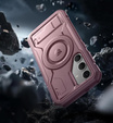 Etui pancerne do Samsung Galaxy S24, Dexnor Full Body MagSafe, różowe