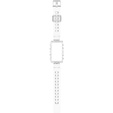 Pasek Silikonowy do Huawei Band 8 / Huawei Band 9 / Huawei Band 10, Przezroczysty