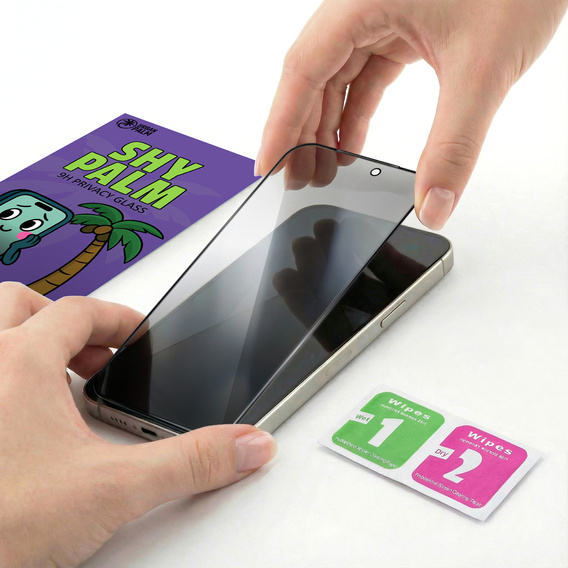 Szkło Hartowane Prywatyzujące Shy Palm do iPhone 17 Pro Max