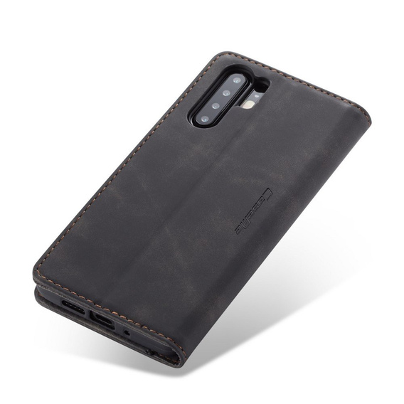 Etui CASEME do Huawei P30 Pro, Leather Wallet Case, czarne