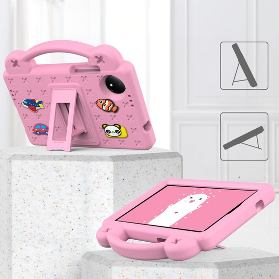 Etui do Xiaomi Redmi Pad SE 8.7", Cute Patterns, z podstawką, różowe