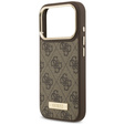 Etui GUESS 4G Logo Plate MagSafe do iPhone 17 Pro