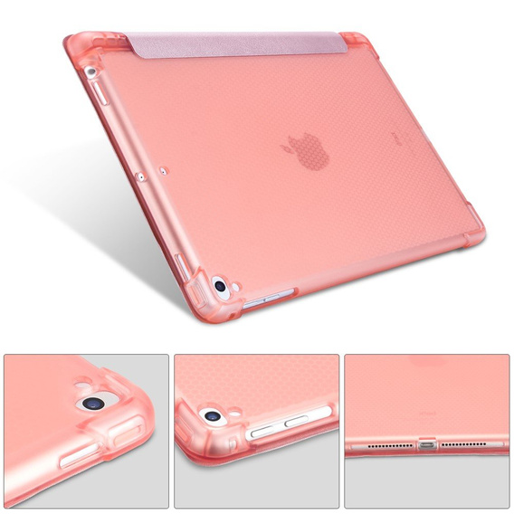 Etui do iPad 9.7" 2018/2017 (6/5 gen.) / Air 2/1 9.7" 2014/2013, Smartcase z miejscem na rysik, różowe rose gold