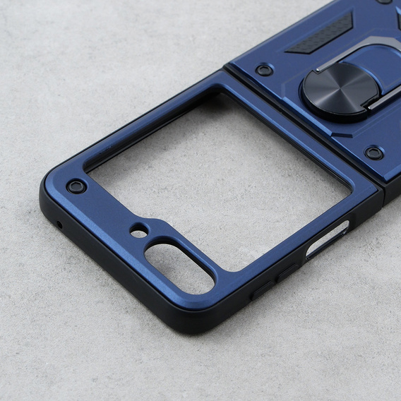 Etui pancerne do Samsung Galaxy Z Flip5 5G, Nox Case Ring, niebieskie