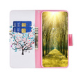 Etui z klapką do Realme C55, Wallet, Colorful Tree białe
